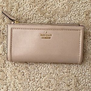 Kate Spade wallet tan leather